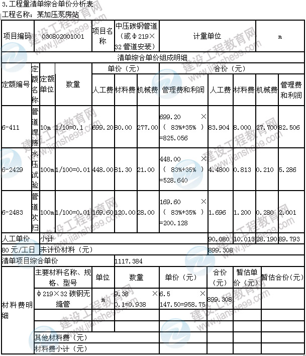 2013年造價工程師《案例分析》試題及答案解析第6題管道和設備工程