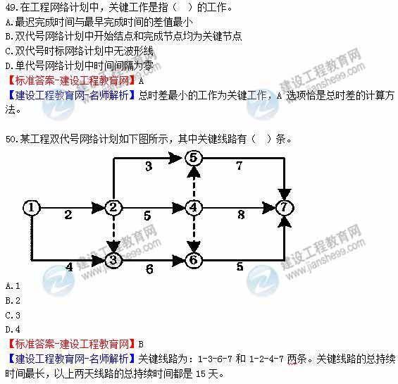 2012年造價工程師《理論與法規》試題及詳細答案解析（5）