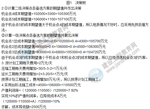 2016年造價工程師《造價案例分析》試題及答案（案例二）